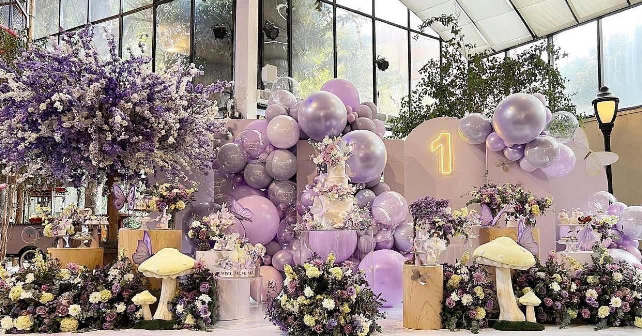 The Maddison - Lilac Ballon Arch - Toronto and Vaughan Balloons